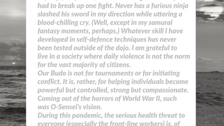 AIKIDO AND THE COVID-19 PANDEMIC