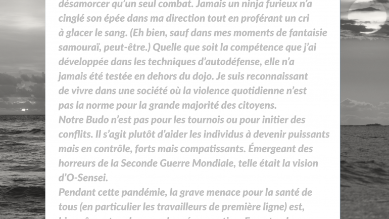 L’AIKIDO ET LA PANDÉMIE DE COVID-19